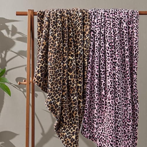 BEDELITE Fleece Blanket Soft Plush Throw for Couch Brown Leopard 50"x60" | Ultra Soft Fleece, Plush Microfiber, Lightweight Warmth, All Season Comfort, Cheetah Decor, Machine Washable, Couch Sofa Bed thumbnail 7