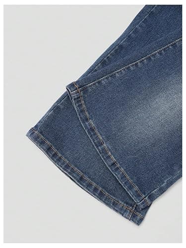 GORGLITTER Girl's Flare Jeans High Waisted Bell Bottom Denim Pants with Pockets thumbnail 5