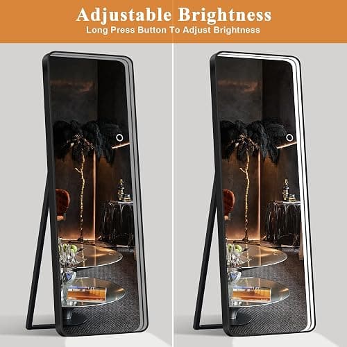 DlandHome Full Lenth Mirror with LED Lights, Free Standing Floor Mirror thumbnail 4