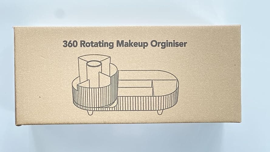 BULLA Makeup Organiser, 360 Rotating Makeup Organiser, Rotating Compartment 2 In 1 Cosmetic Storage, Makeup Organizer Storage Is Perfect for Dresser, Bathroom, Bedroom (Crystal Clear) thumbnail 10