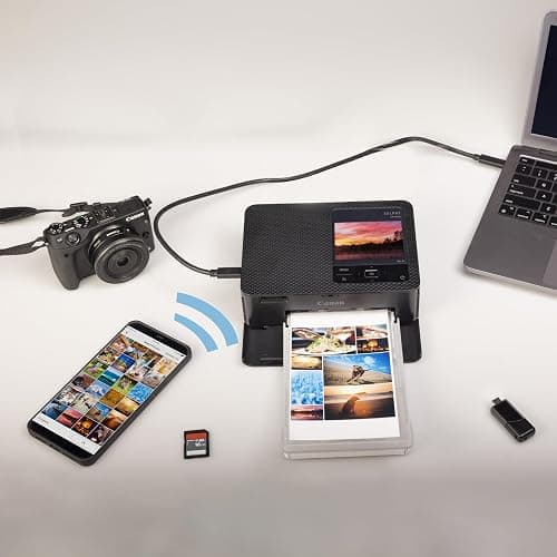 Canon Selphy CP1500 Wireless Compact Photo Printer (Black) thumbnail 5
