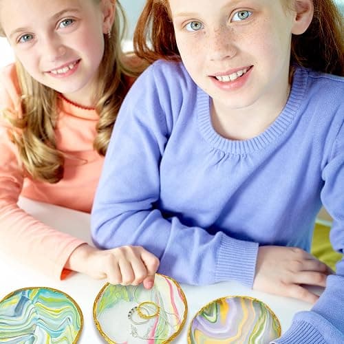 JOiFULi Make Your Own Clay Jewelry Bowls Arts and Crafts Kit for Girls Kids Ages 8 9 10 11 12 Years Old thumbnail 6