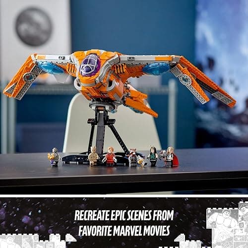 LEGO Marvel The Guardians' Ship 76193 Building Toy - Large Avengers Spaceship Model with Thor & Star-Lord Minifigures, Superhero Movie Inspired Set, Gift for Boys, Girls, Kids, and Teenagers thumbnail 5