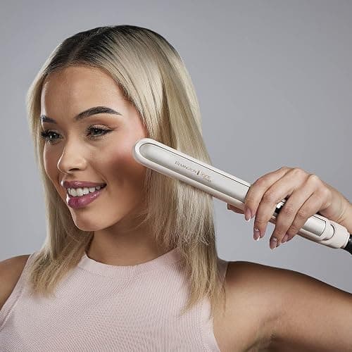 Remington Shine Therapy 1 Inch Hair Straightener, Argan Oil & Keratin | Keratin ceramic plates deliver smooth results; this flat iron reduces frizz for ideal hair styling. thumbnail 13