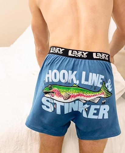 Lazy One Funny Animal Boxers, Novelty Boxer Shorts, Gag Gifts for Men, Humorous Underwear For Men thumbnail 3