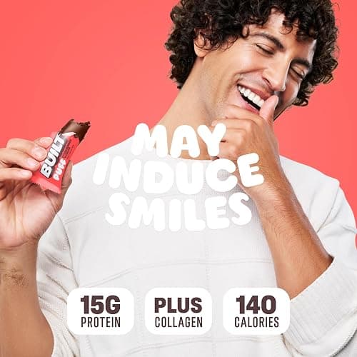 Built Bar, Puff Protein Bars, Strawberries 'N Cream Puff, 15g Protein Snacks, On-The-Go Bars, Only 140 Calories, 8g Sugar, Collagen, Gluten Free, 12 Count thumbnail 4