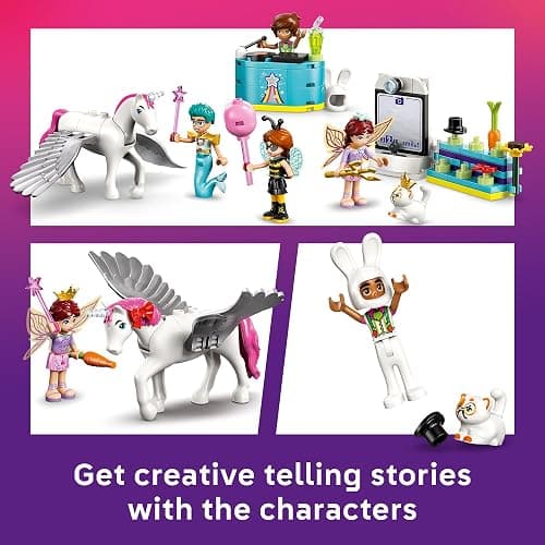 LEGO Friends Costume Party with Unicorn & Fairy Pretend Play Building Toy - Interactive Storytelling Playset with Cat and Unicorn Toys - Creative Birthday Gift Idea for Girls & Boys, 6+ - 42661 thumbnail 4