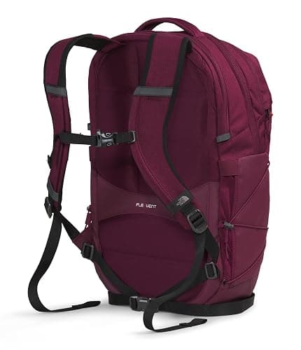 The North Face Women's Borealis Commuter Laptop Backpack, Boysenberry Light Heather/Fiery Red, One Size thumbnail 4