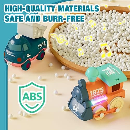 MORECOLL Electric Train Set for Toddlers & Kids w/Music, Lights & Tracks - First Choo Choo Train, Magnetic Connection, Birthday Gifts for Boys and Girls thumbnail 7