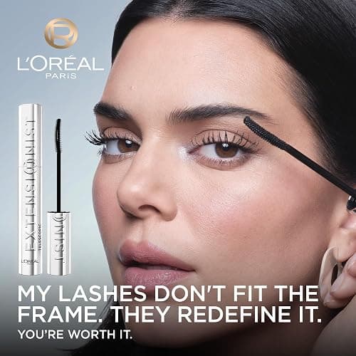 L’Oréal Paris Extensionist Mascara, Lengthening Mascara, Extension-like Length & Volume, For Sensitive Eyes, Clump-Free, Blackest Black WSH, 9.9 mL thumbnail 2