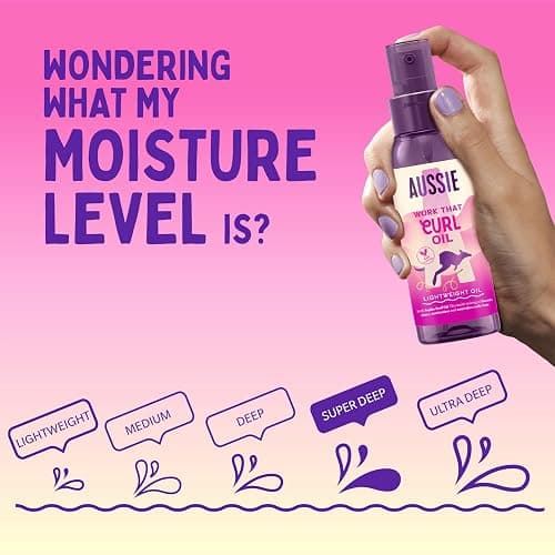 Aussie Work That Curl Lightweight Oil 100ml. Multi-Tasking Hair Serum to Boost Shine, Moisturise and Nourish Curly Hair. Infused with Jojoba Seed Oil. Vegan and Cruelty-Free thumbnail 7