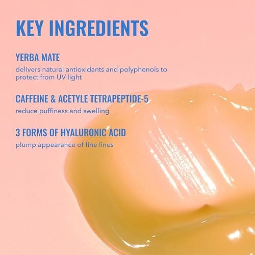 Good Molecules Yerba Mate Wake Up Eye Gel - Hydrating Under Eye Gel Cream with Hyaluronic Acid and Caffeine - Target Dark Circles and Puffiness - Skin Care for Face thumbnail 3