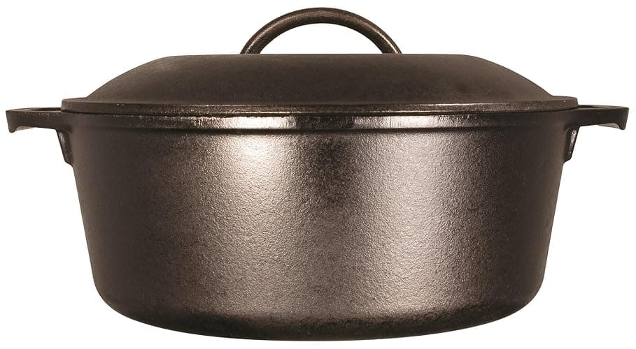 Lodge Cast Iron Dutch Oven - Loop Handle Cooking Vessel - Even Heat Retention - Oven-Safe, Versatile Pot - 7 Quart thumbnail 4
