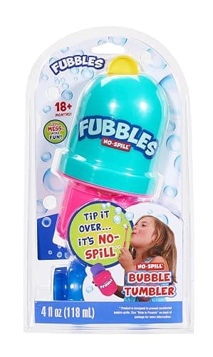 Little Kids Fubbles No-Spill Tumbler Includes 4oz Bubble Solution and bubble wand (tumbler colors may vary) Multicolor thumbnail 2