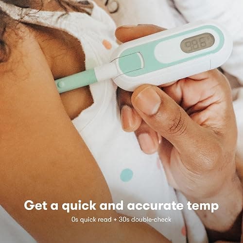 Frida Baby 3-in-1 Rectal, Underarm & Oral Thermometer for Kids, Digital Baby Thermometer for Infants, Toddlers, & Kids, Quick & Accurate Temperature Check, Includes Carrying Case for Storage thumbnail 2