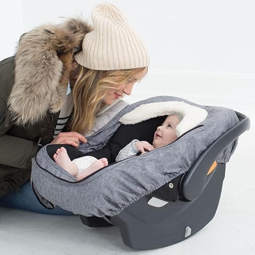 Skip Hop Winter Car Seat Cover, Stroll & Go, Heather Grey 16x3x27 Inch (Pack of 1) thumbnail 2