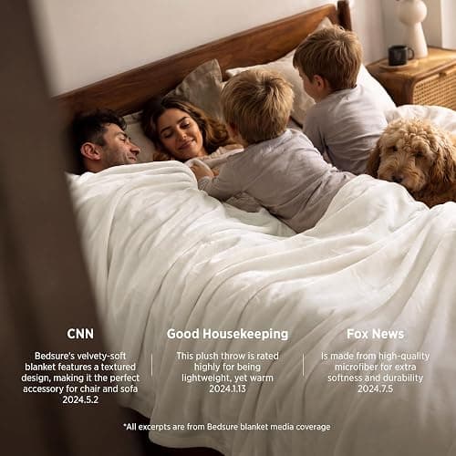 Bedsure Fleece Blankets King Size Cream - Bed Blanket Soft Lightweight Plush Cozy Fuzzy Luxury Microfiber, 108x90 inches thumbnail 5