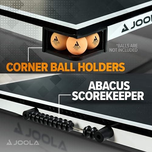 JOOLA Rally TL Professional MDF Indoor Ping Pong Table w/Quick Clamp Table Tennis Net & Post Set - 10 Minute Easy Assembly - Corner Ball Holders - Tournament Quality - Includes Playback Mode thumbnail 3