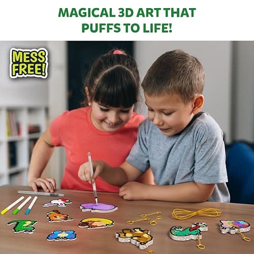Skillmatics 3D Art Kit - Aqua Puffs Animals, Stocking Stuffers, Paint by Number Craft for Kids, DIY Color & Inflate Activity, Travel & Chirstmas Gift for Girls & Boys Ages 4, 5, 6, 7, 8, 9, 10 thumbnail 2
