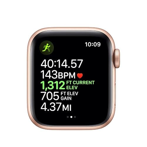 Apple Watch Series 5 (GPS + Cellular, 44MM) - Gold Aluminum Case with Pink Sand Sport Band (Renewed) thumbnail 4