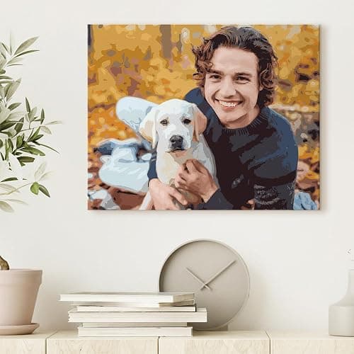 SIYDCF Custom Paint by Number, Personalize Paint by Numbers for Adults Beginner, DIY Acrylic Painting Kit for Home Decor, Paint by Numbers Canvas Kit Ideal Gift Choice for Any Festival (20" x 24") - 20*24 inch - Horizontal thumbnail 5