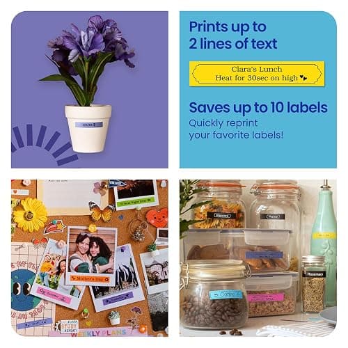Brother P-Touch PT-N10 Personal Handheld Label Maker, Portable and Prints, P-Touch Btag ~½” (12mm) Wide Color Personalized Label Tapes, thumbnail 7