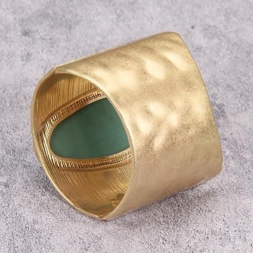 Bjesinmo Gold Cuff Bracelet for Women Silver Beaded Bracelets Open Bangle Stackable Stretch Bead Bracelet Boho Jewelry Gifts for Wife Couple thumbnail 6