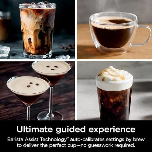 Ninja Luxe Cafe Premier Series, Espresso Machine, Drip Coffee, Rapid Cold Brew, Integrated Grinder, Hands-Free Frother, with Knock Box, Water Filter, Cleaning Tablets, Descaler, ES601GM thumbnail 5