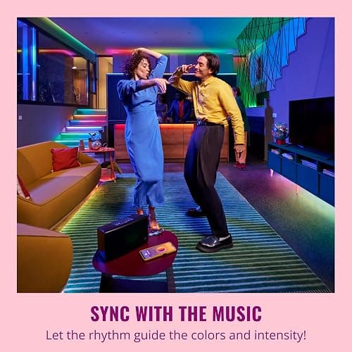 WiZ Connected Neon Smart Flex Strip – 16.4 ft (Two 8.2ft Strips), 16 Million Colors + Shades of White, Dynamic Light Scenes, Connects to Your Wi-Fi, Voice/App Control thumbnail 2