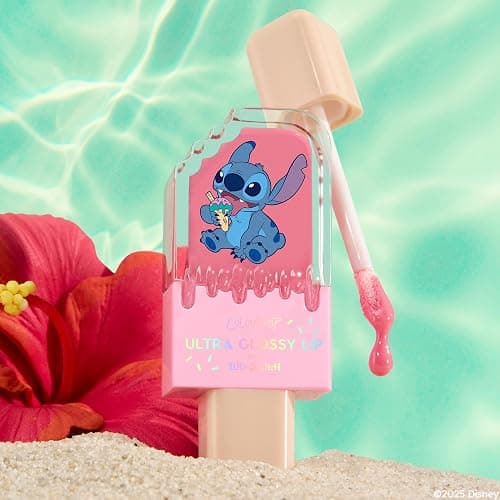 ColourPop x Stitch Ultra Glossy Lip Gloss - High-Shine, Non-Sticky & Hydrating Lip Gloss with a Flexible Paddle Applicator - Sheer Baby Pink - Super Sweet (0.24 Fl oz) thumbnail 7