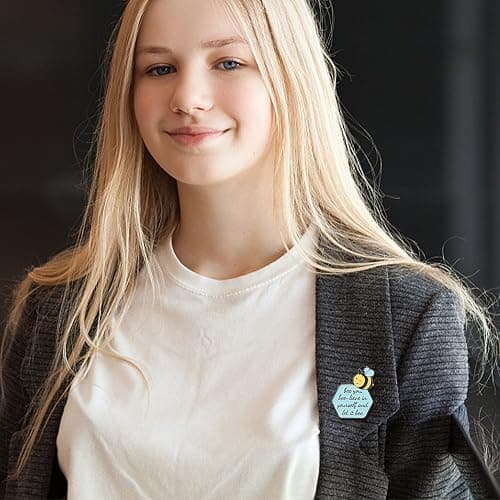 14 Pieces Positive Enamel Pins Set Motivational Enamel Lapel Pin Inspirational Cute Brooch Pin Badges for Women Clothing Bags Hats Decorations thumbnail 5