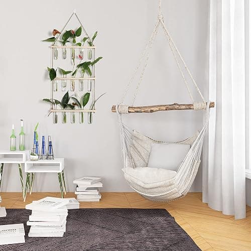 YIBOT Propagation Stations,3 Tiered of Propagation Tubes with Wooden Stand,Mini Glass Test Tubes Vase,Plant Terrarium for Hydroponic Home Garden Office Decor, Gardening Gift for Women Plant Lover thumbnail 2
