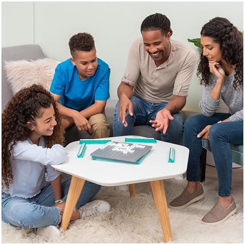 Spin Master Games, Upwords, Classic Word Game with Stackable Letter Tiles, Family Board Game, Crossword Activity, 1-4 Players, for Ages 8 & Up thumbnail 7