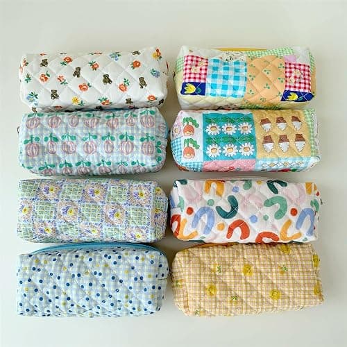 SURBEAV Pencil Case Pen Case Office College School Storage Bag Pouch Holder Box Organizer Makeup Pouch Cosmetic Bag Aesthetic Cute Pencil Case for Girls Boys Kids (S) thumbnail 6