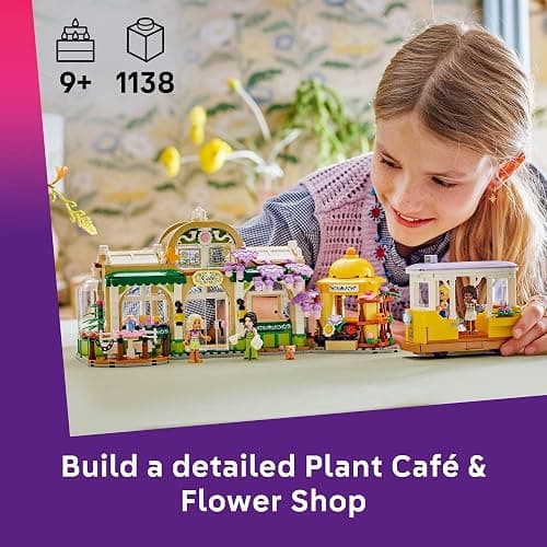 LEGO Friends Plant Café & Flower Shop Pretend Play Building Toy - Playset with 4 Minidolls and Cat Toy for Creative Storytelling - Birthday Gift Idea for Girls and Boys, Ages 9 and Up - 42671 thumbnail 2