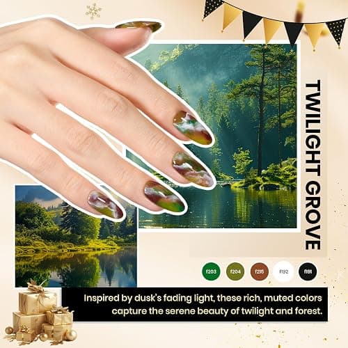 Beetles Gel Nail Polish Kit with U V Light - 80Pcs Color Enchantment 55 Colors Gel Polish Starter Kit with Base Top Coat DIY Nails Supply Stickers Manicure Tools Christmas Gift for Women Teens Girls thumbnail 3