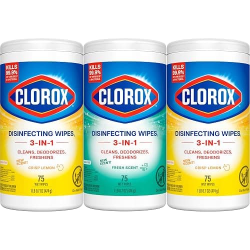 Clorox Disinfecting Cleaning Wipes Variety Pack, 75 Count Each, Pack of 3 (Package May Vary) thumbnail 8