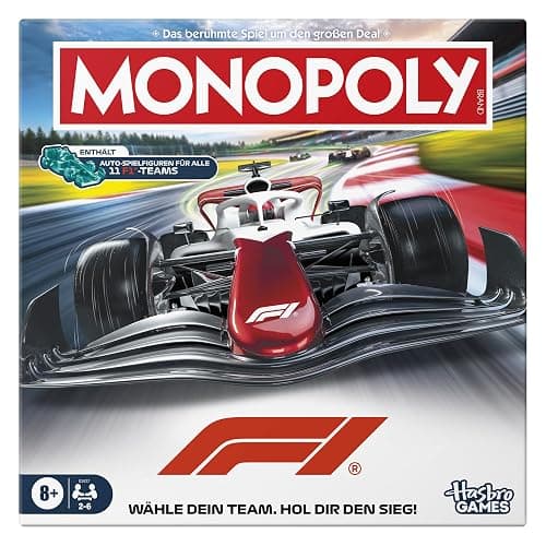 Monopoly F1 Edition Brettspiel | offiziell Lizenziertes Formula 1 Spiel | Familienspiel für Kinder, Jugendliche und Erwachsene | 2 — 6 Spieler | 45 Min. | ab 8 Jahren - Image 1