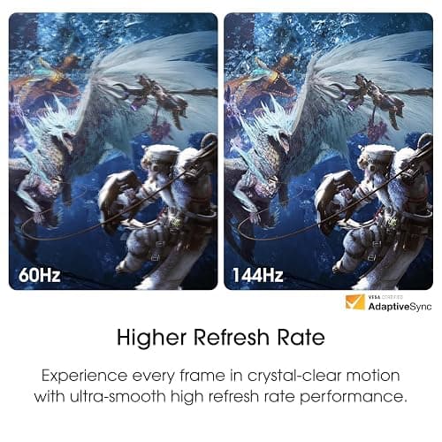 Sceptre New 22-Inch Gaming Monitor, FHD 1080p, Up to 144Hz, HDMI, DisplayPort, Built-in Speakers, Machine Black (E225W-FW144 Series, 2026) thumbnail 5