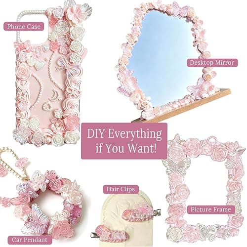 BoFUN Decoden Cream Glue Clay Kit, Whipped Cream Glue for Crafts DIY | Art Craft Kit with Piping Tip for Handmade Phone Case Mirror Jewelry Accessories Homemade Decoration thumbnail 5