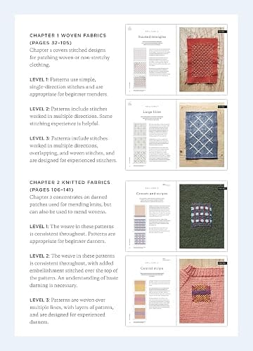 The Mending Directory: 50 Modern Stitch Patterns for Visible Repairs (Landauer) Iron-On Patterns Included - Mend Your Clothes, Practice Sustainable Fashion, Save Money, and Build Your Sewing Skills thumbnail 4
