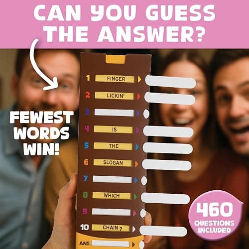 Confident Games in A Nutshell: Slide & Reveal Word Guessing Board Game with 450+ Questions - Fun Family Party Game for Kids & Adults, Ages 10+, 2-20 Players, 20 Minute Playtime thumbnail 3