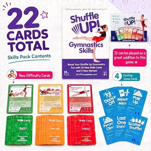 Shuffle Up Gymnastics Skill Pack - 22 Skills, Gymnastic Equipment for Girls thumbnail 6