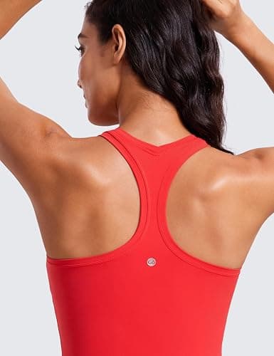 CRZ YOGA Butterluxe Racerback Tank Tops for Women - Yoga Workout Casual Gym Athletic Camisole Tight Sleeveless Shirts thumbnail 5