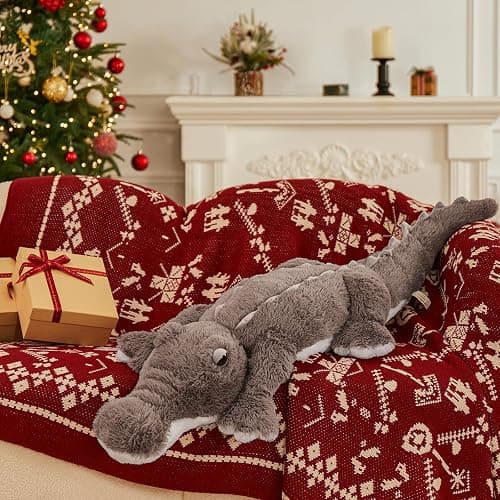 MorisMos Giant Alligator Stuffed Animal, 45 inch Soft Large Alligator Plush Toy, Big Stuffed Crocodile Gifts for Kids Boys Girls thumbnail 4
