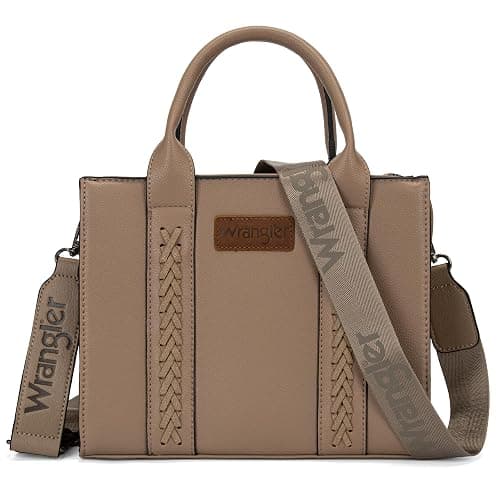 Wrangler Medium Tote Bag for Women Designer Satchel Handbags Top-handle Purses with Strap - Image 1