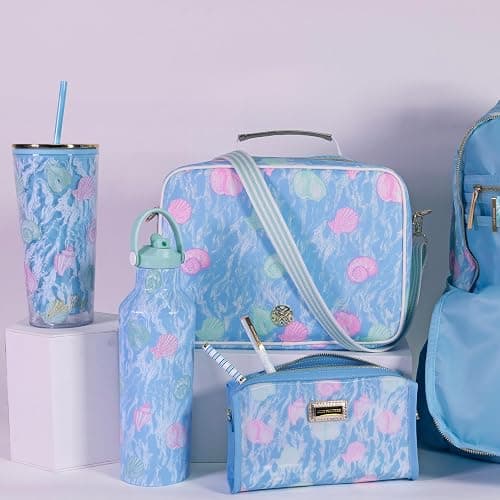 Lilly Pulitzer Vinyl Pouch, Shelden | Cute, Semi-Clear, Water Resistant, Zipper Bag Pencil Case for Stationery, Small Toiletries, and Makeup thumbnail 6