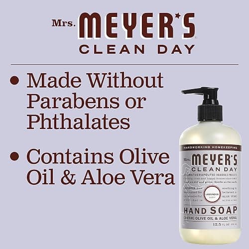 MRS. MEYER'S CLEAN DAY Liquid Hand Soap Refill, Cruelty Free, Lavender Scent, 33 Fl Oz (Pack of 1) thumbnail 4