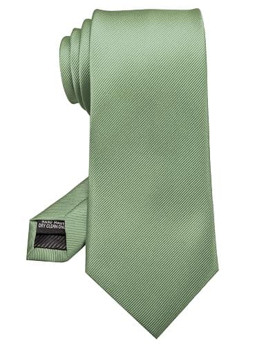 RBOCOTT Solid Color Tie Formal Necktie for Men - Image 1