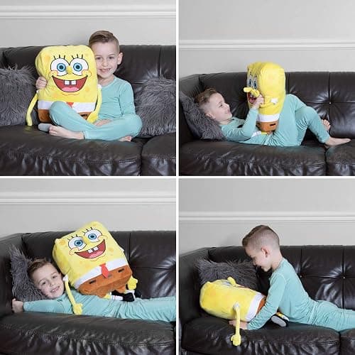 Spongebob Kids Bedding Super Soft Plush Cuddle Pillow Buddy, One Size, By Franco thumbnail 5